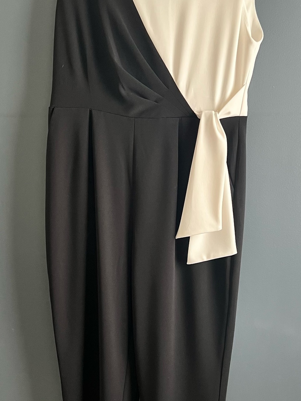 Andrew Marc Black and White Jumpsuit - Picture 2 of 12